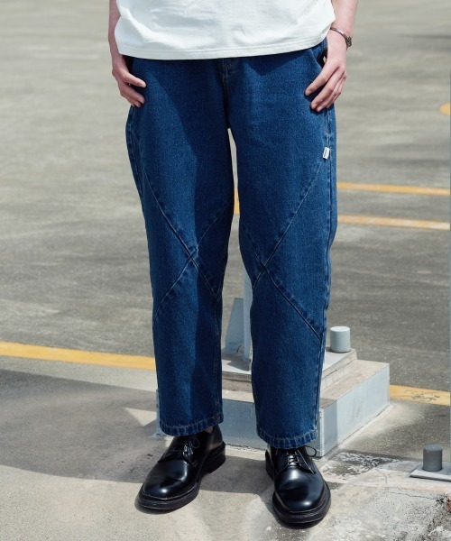 rehacer（レアセル） ジーンズ : Puch Panel Denim Pants / パッチ
