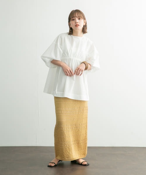 ブラウス シャツ 「ZOZO限定」コード刺繍ドロストシャツ レディース DouDou ブラウス シャツ 「WEB限定」ドロストスキッパーシャツ