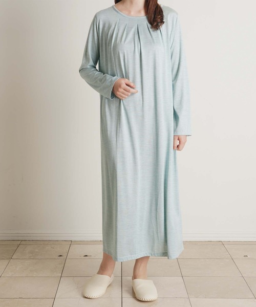 キッドブルー シルク ナイトウェア 新品 キッドブルー シルク ナイト