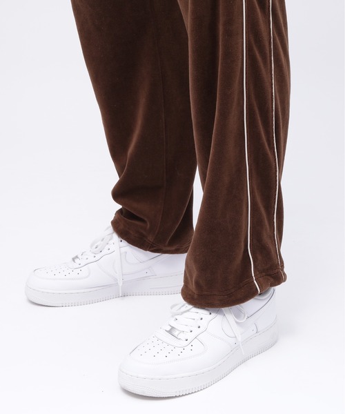 AVIREX パンツ VELOUR PANTS CURSIVE LOGO / ベロア