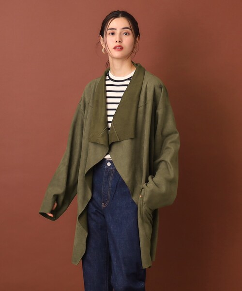 CaRouseLamBRa ノーカラーコート コート CaRouseLamBRa