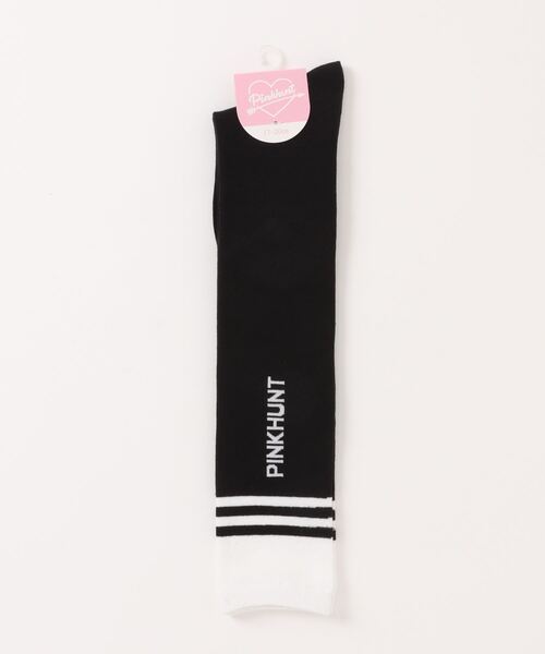PINKHUNT 靴下 ピンクハント 2ライン ニーハイソックス 9852