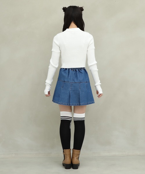 PINKHUNT 靴下 ピンクハント 2ライン ニーハイソックス 9852
