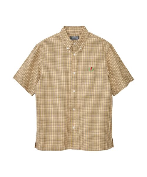 HYSTERIC GLAMOUR」 半袖シャツ MEDIUM イエロー系その他 メンズ  