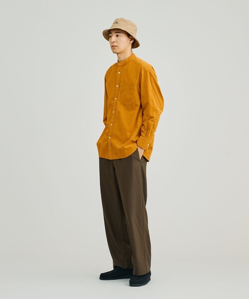 J.PRESS YORK STREET シャツ 「UNISEX」コーデュロイ バンドカラー
