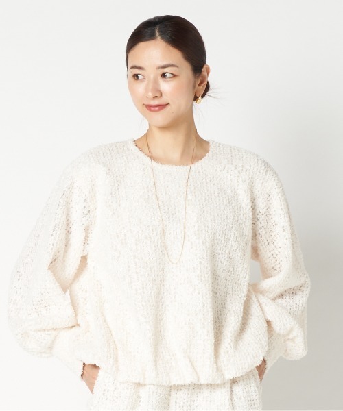 ブラウス シャツ FEATHER TULLE BLOUSE レディース