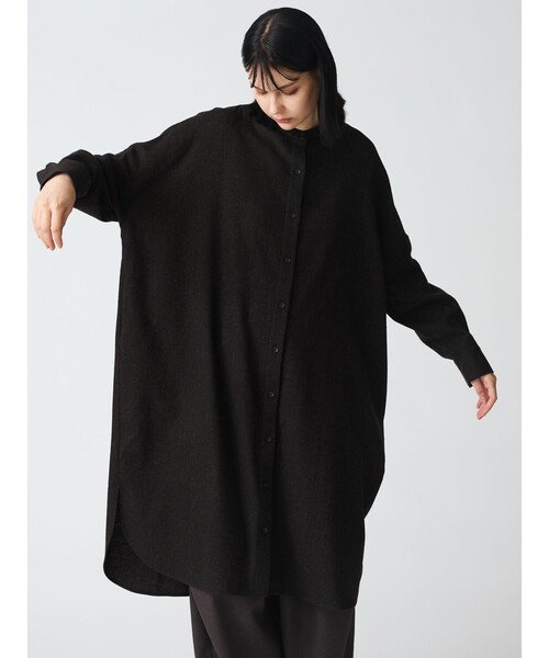 mizuiroind ワンピース mizuiro ind スタンドカラーシャツ