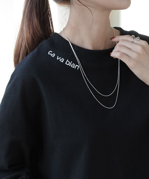 HUG.U（ハグユー） tシャツ バックプリント 綿100%ロンT レディース 