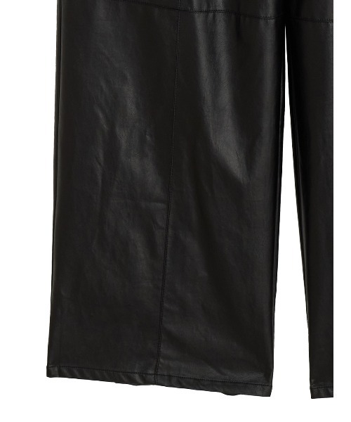サロペット オーバーオール UND SHEER LAYARED SYNTHETIC LEATHER ROMPERS レディース_17