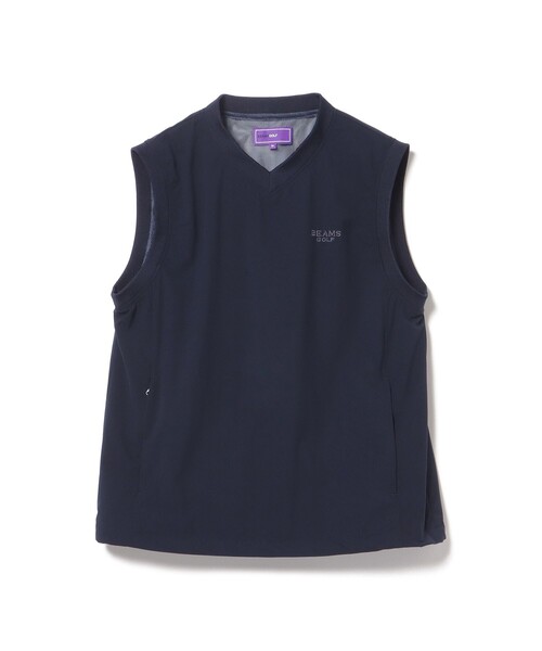BEAMS GOLF（ビームス ゴルフ） ベスト ジレ 「撥水/伸縮性」PURPLE