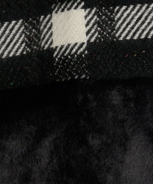 TOMORROWLAND collection ベスト ジレ オーロラペーンチェック ファー