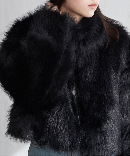 VENCE EXCHANGE ブルゾン アウター フェイクファーショート丈ダブル