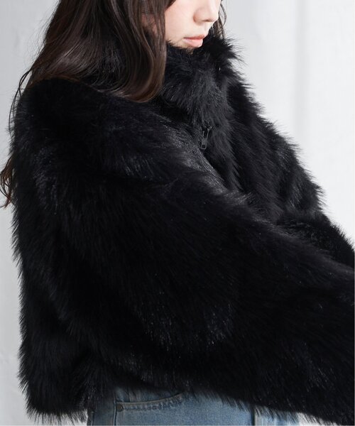 VENCE EXCHANGE ブルゾン アウター フェイクファーショート丈ダブル