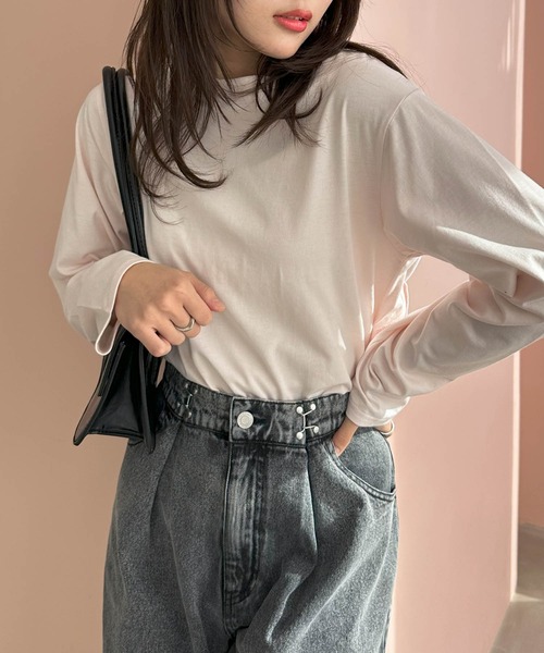 Freesia tシャツ バックオープンレイヤードトップス レディース