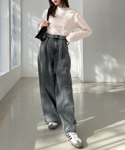 Freesia tシャツ バックオープンレイヤードトップス レディース