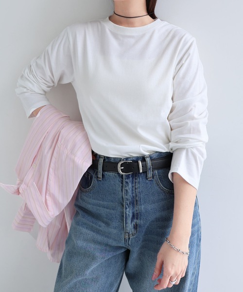 Freesia tシャツ バックオープンレイヤードトップス レディース