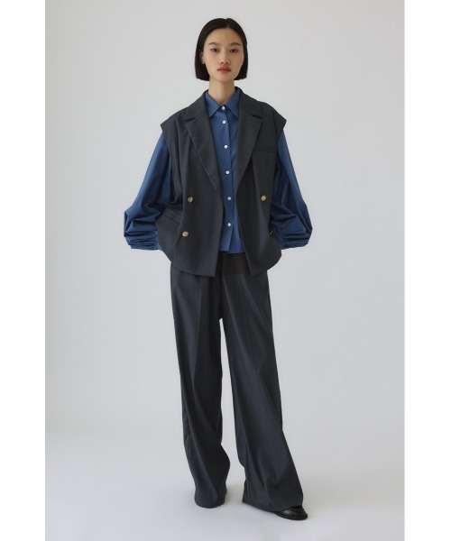 RIM.ARK オリーブグリーン ベスト・ジレ RIM.ARK ベスト ジレ 入学式 入園式 Preppy style vest プレッピー