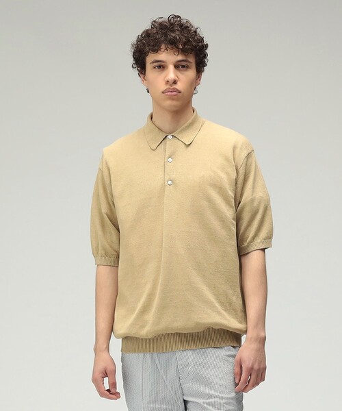 BEAMS+（ビームスプラス） ポロシャツ 半袖 Knit Polo Hemp メンズ