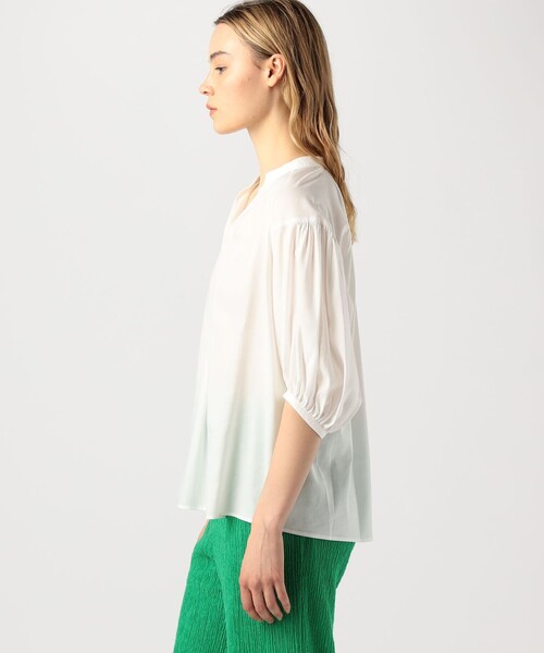 「BALLSEY」 半袖ブラウス 36 ライトブルー レディース Ballsey 「BALLSEY」 半袖ブラウス 36 ライトブルー レディース