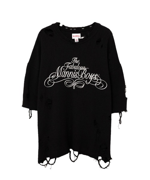 トップス Distressed Knit T-Shir kamiya KAMIYA tシャツ Distressed Knit T-Shirt メンズ : ZOZOTOWN