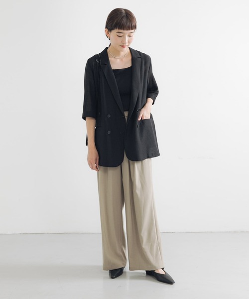 パンツ 「3サイズ展開」「イージーケア」タックギャザーストレートパンツ レディース | URBAN RESEARCH | 16