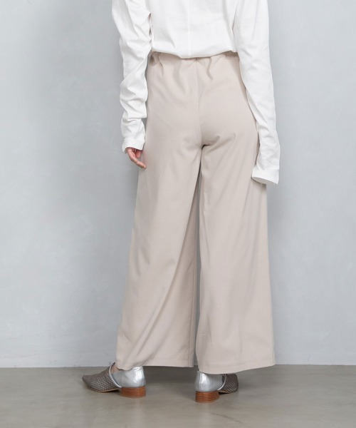 MARECHAL TERRE パンツ セミワイドギャザーパンツ レディース