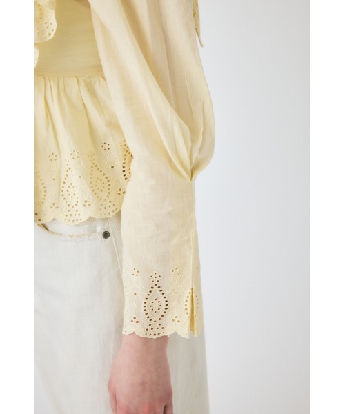 moussy EYELET CAPSLEEVE ブラウス セール】EYELET CAPSLEEVE ブラウス（シャツ/ブラウス）｜MOUSSY