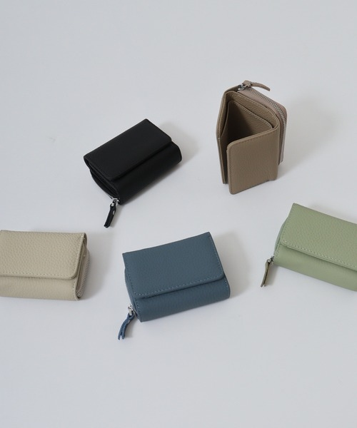 FUNALIVE 財布 Craig カラフルレザー三つ折りミニ財布/本革 三