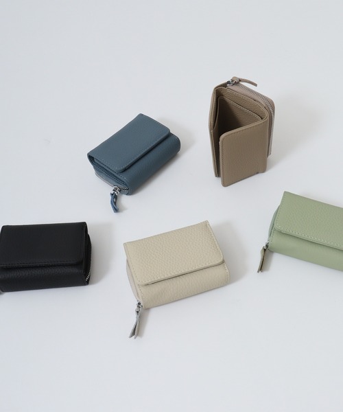 gentens グレー 三つ折り財布 gentens グレー 三つ折り財布