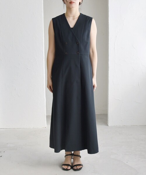 【qualite】カリテ ジレワンピース qualite（カリテ）の「ジレワンピース（ワンピース）」 - WEAR
