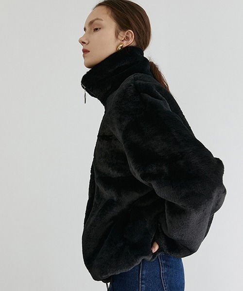 Fano Studios」 ジップアップブルゾン M ベージュ レディース