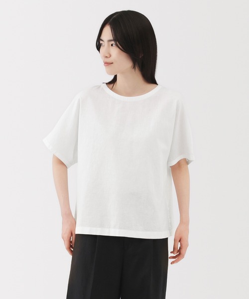 無印良品（MUJI） ブラウス シャツ 婦人 ヘンプ コットン 半袖ブラウス