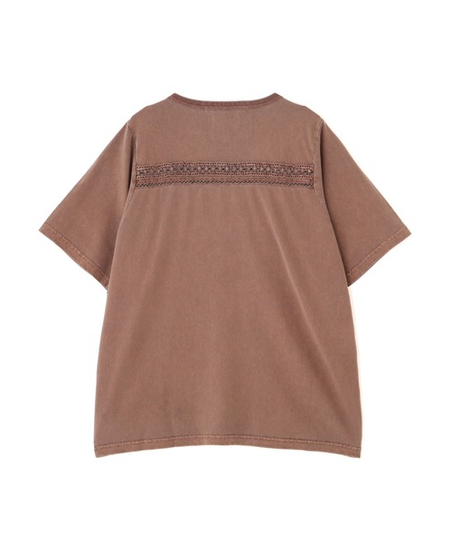 tシャツ 「直営店限定」LACE DETAILS EMBROIDERY T-SHIRT/レースディテール刺繍Tシャツ レディース 直営店限定》LACE DETAILS EMBROIDERY T-SHIRT／レース