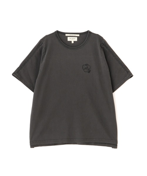 tシャツ 「直営店限定」LACE DETAILS EMBROIDERY T-SHIRT/レースディテール刺繍Tシャツ レディース AVIREX tシャツ 「直営店限定」LACE DETAILS EMBROIDERY T-SHIRT
