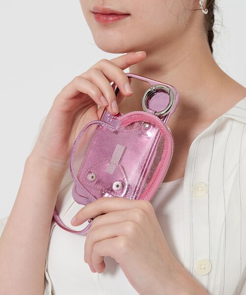 エジュー iPhoneケース iPhone16 pink 【PVC heart】 iPhone16 / pink 【PVC heart】 (発送はご注文から3営業日以内