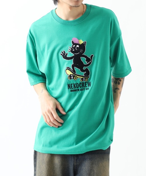 FUNALIVE（ファンアライブ） tシャツ サガラ刺繍 フロントプリントロゴ