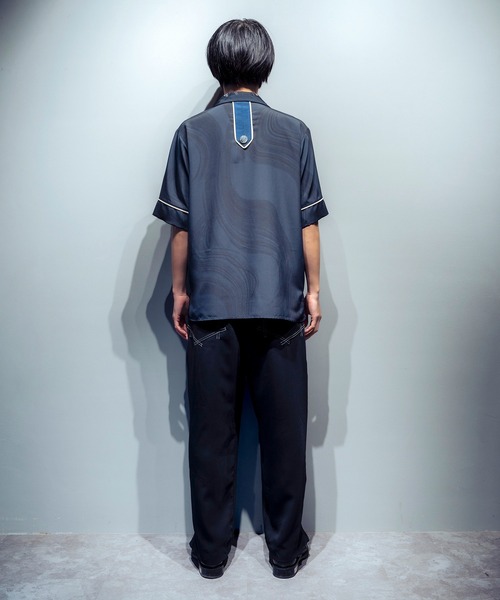 N'enuphar シャツ N'enuphar パイピングボーリングシャツ メンズ