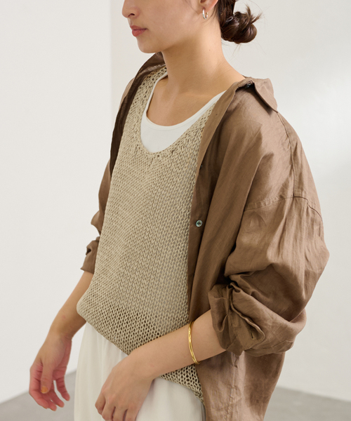 FRAMeWORK｜ラフィアライクニットタンク | Rakuten Fashion(楽天