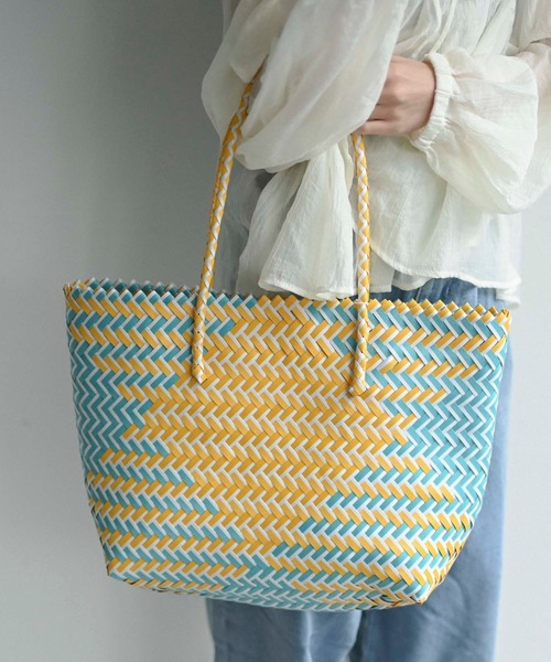 かごバッグ カゴバッグ チェックカゴバッグ | FLANEEK. | 03