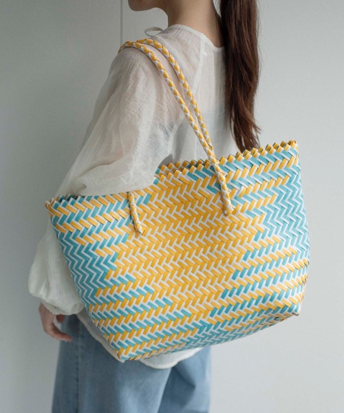 かごバッグ カゴバッグ チェックカゴバッグ | FLANEEK. | 04