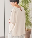tシャツ バックスリットTシャツ レディースの詳細画像5