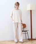 tシャツ バックスリットTシャツ レディースの詳細画像1