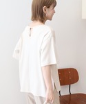 tシャツ バックスリットTシャツ レディースの詳細画像4