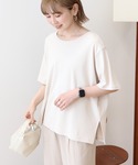 tシャツ バックスリットTシャツ レディースの詳細画像3