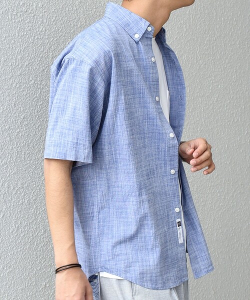 SHIPS any シャツ any: BEZ TEXTILE マルチカラー ストライプ