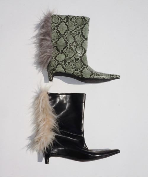 靴 musubore monster fur slip-on BROWN Mepaouo Womens Furry Monster Adventure Slippers Men's Big Feet