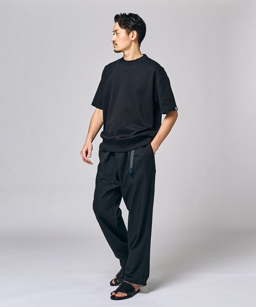 GRAMICCI フレアパンツ（ブラック）とグラミチTシャツ　2点セット GRAMICCI パンツ GRAMICCI(グラミチ) 別注 クールドッツ 2タック