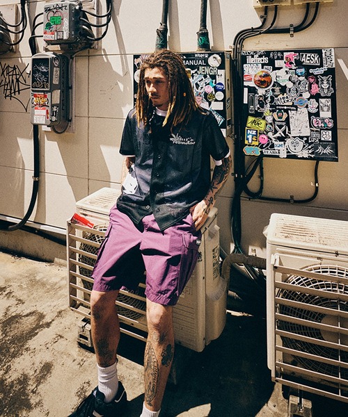 関税込み♪【HUF】Millenium ロゴ入り ★ カーゴ ショーツ HUF パンツ MILLENIUM CARGO SHORT / カーゴショーツ ハーフ