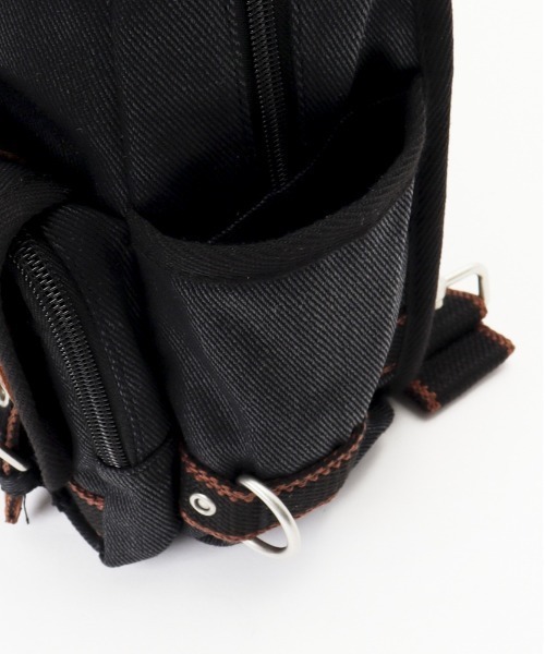 THE WORKCRAFT MANUFACTURE ブラックボディバッグ ボディバッグ メンズ 本革 ヴァイカウントレザー 斜めがけ ショルダー