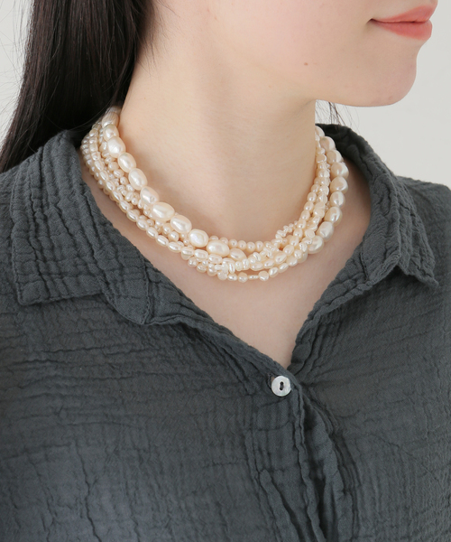 限定価格！JUNCO PARIS ジュンコパリ　パール　二重ロングネックレス Junco Paris/ジュンコパリ】パールネックレス（ネックレス
